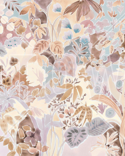 Tapet cu design floral minimalist Eve's Foliage