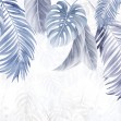 Hanging Leaves, Blue, Photowall