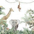 Jungle Friends with Elephant, Photowall