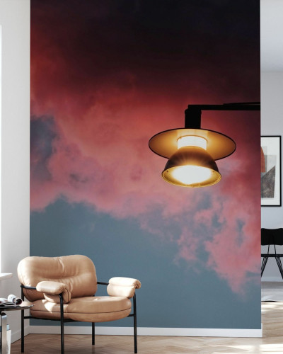 Tapet cu un design modern Twilight Pink