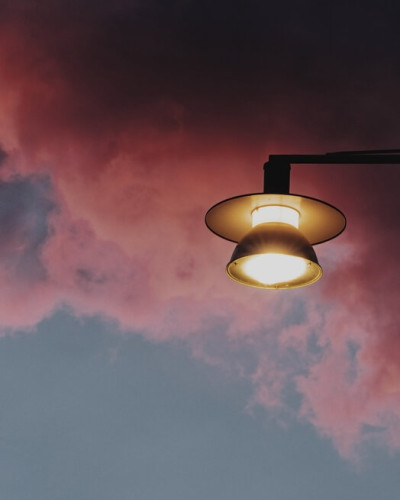 Tapet cu un design modern Twilight Pink
