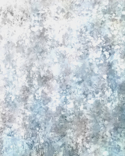 Tapet cu design abstract in nuante de gri si albastru, perfect pentru living sau dormitor.