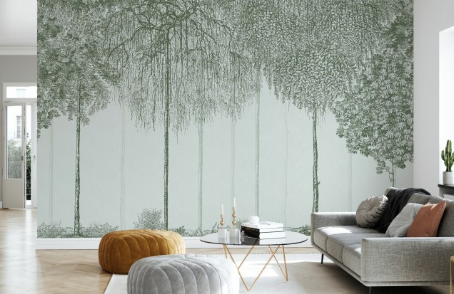 Photowall Trees Cascade, Jade