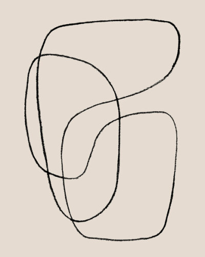 Tapet cu design abstract minimalist, cu linii delicate și o paletă de culori neutre, perfect pentru a crea un sentiment de calm și rafinament.