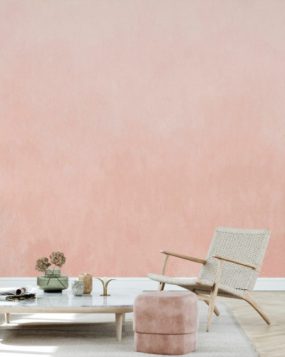 Coral Concrete, Peach,  în culoarea piersicii, cu accente albe, în design modern.