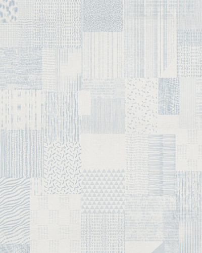 Inspiration Notebook, Blue tapet cu design modern și abstract, cu o culoare albastră delicată și modele geometrice sofisticate.