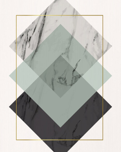 Tapet cu model geometric abstract, minimalist, cu forme de romburi si dreptunghiuri