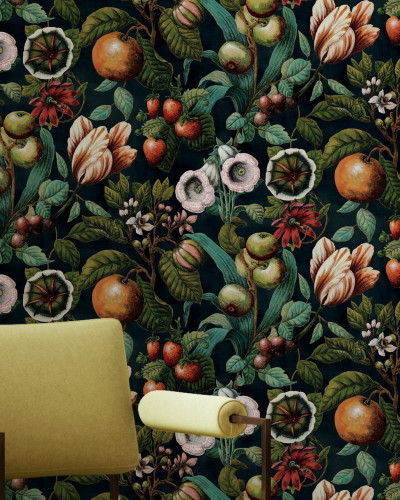 Tapet cu design floral extravagant - Frivolous Fruits