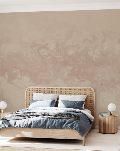 Wallpaper cu design Desert Dunes, cu o textura delicata in nuante neutre si accente de marmura.