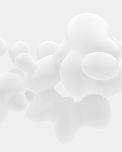 Tapet modern cu design abstract - Floating Subtle White Fluid