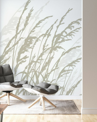 Fototapet cu design de iarbă, ideal pentru un interior modern și elegant