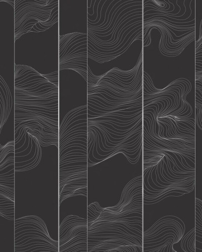 Illuminated Lines Curved, Graphite Pearl, Photowall