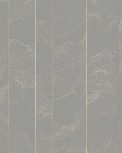 Illuminated Lines Curved, Grey, Photowall