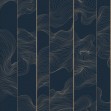 Illuminated Lines Curved, Navy, Photowall