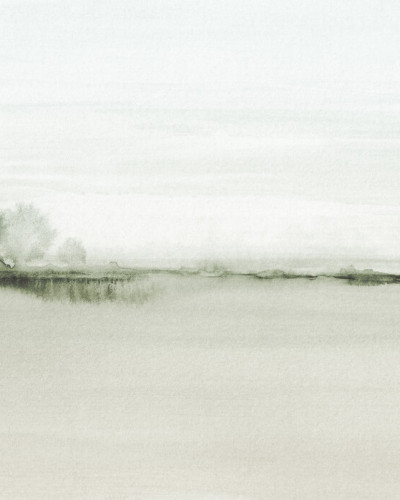 Watercolor Fields, Greenish, Photowall