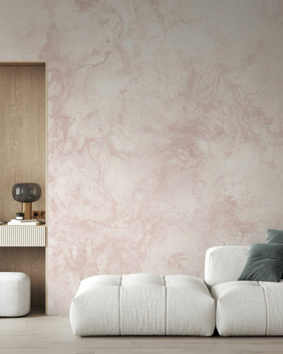 Tapet cu textura marmurei, Liquid Marble Pink, design elegant si sofisticat.