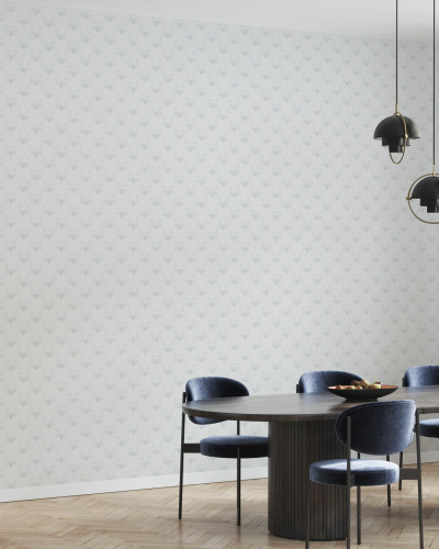 Tapet modern cu design discret, perfect pentru living, dormitor sau birou. Model subtil cu arcuri și lebede, ușor de aplicat și curățat.