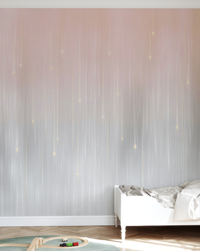 Tapet Starfall, Citylights, cu un design minimalist inspirat din stelele cazatoare
