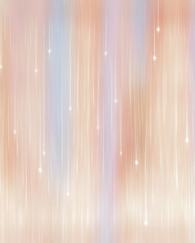 Tapet cu design abstract pastelat, cu dungi delicate si stele stralucitoare