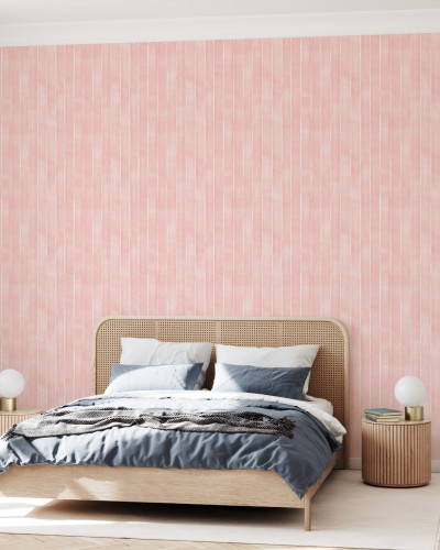 Wallpaper cu dungi subtile in nuante de roz pal, perfect pentru dormitor, living sau hol.