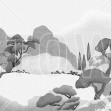 Imperial Field, Alb-Negru - Panorama, Photowall