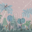 Nightfall Garden II, Pink - Panorama, Photowall