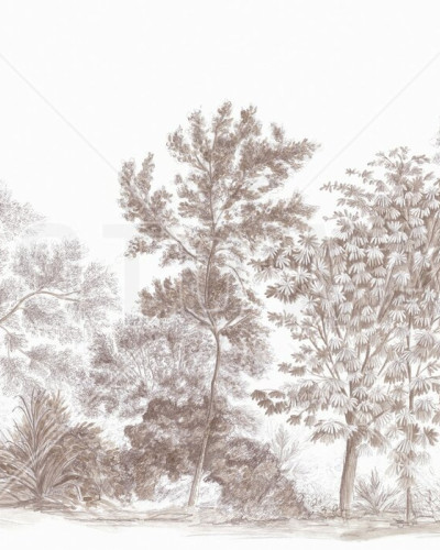 Away From The Trail, Velvet Taupe, Photowall