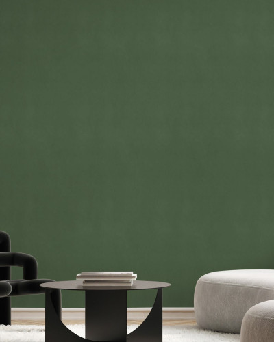 Fototapet verde în living modern