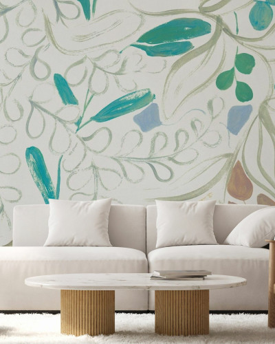 Fototapet cu design floral 