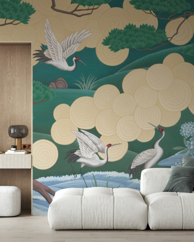 Fototapet cu design elegant inspirat din natură
