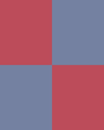 Fototapet cu model geometric în nuanțe de raspberry și albastru