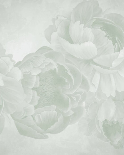 Peony - Light Green, Photowall