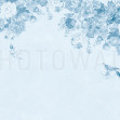 Vintage Flower Wall - All Blue, Photowall