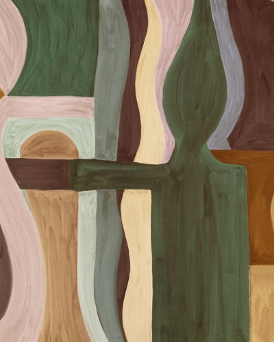 Geometric Modern Abstract - Beige, Photowall