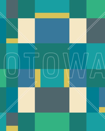 Metro Blocks - Green, Photowall