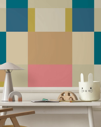 Fototapet cu blocuri geometrice multicolore