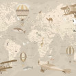Explorer Map - Beige, Photowall