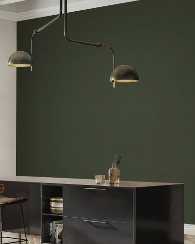 Fototapet verde măsliniu în bucătărie modernă