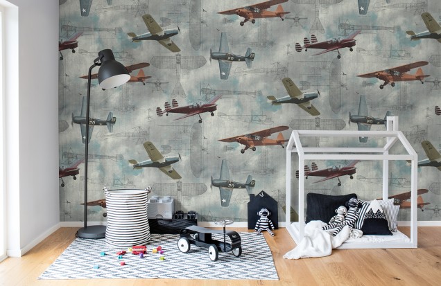 Aero Show Wallpaper, Rebel Walls