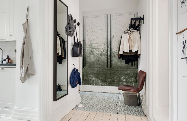 3D Photo Wallpaper Patinated Panels, Moss, Rebel Walls