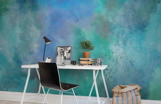 Abstract Wallpaper - Color Clouds | Modern Interior Design