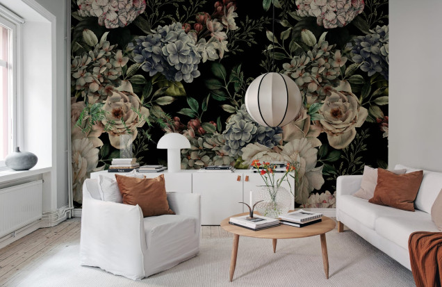 Vintage Bouquet Wallpaper, Rebel Walls
