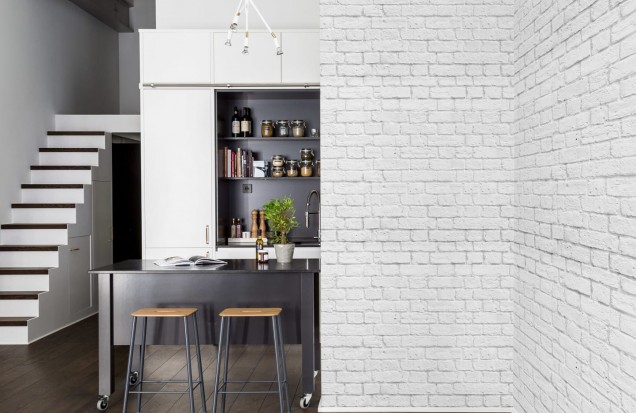 White Brick Wallpaper