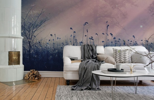 3D Photo Wallpaper Pink Dawn, Rebel Walls