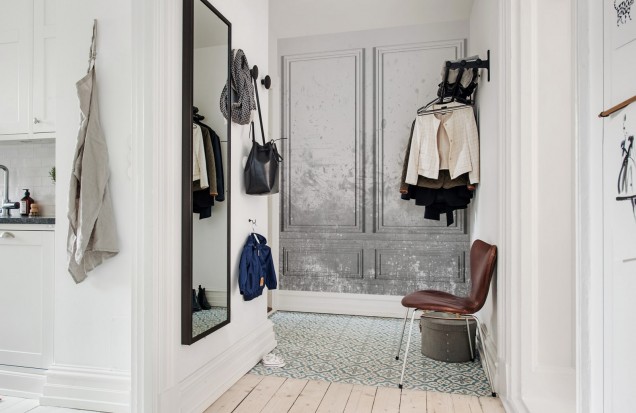 3D Photo Wallpaper Patinated Panels, Smoke, Rebel Walls