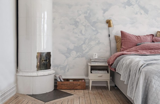Chubby Cherubs, Blue, Rebel Walls Wallpaper