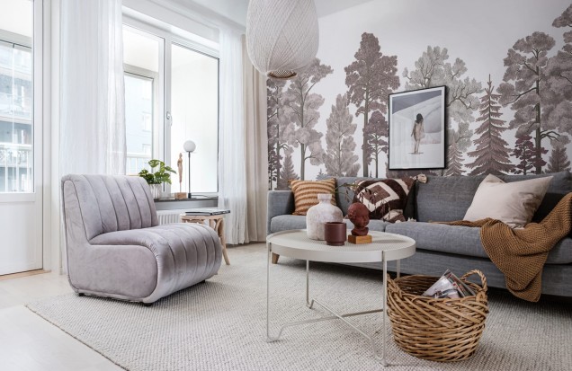 Tapet peisaj scandinav | Decor natural pentru casa ta