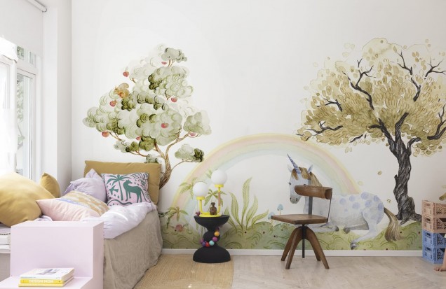 Unicorn Dream, Rainbow, Rebel Walls Children's Wallpaper