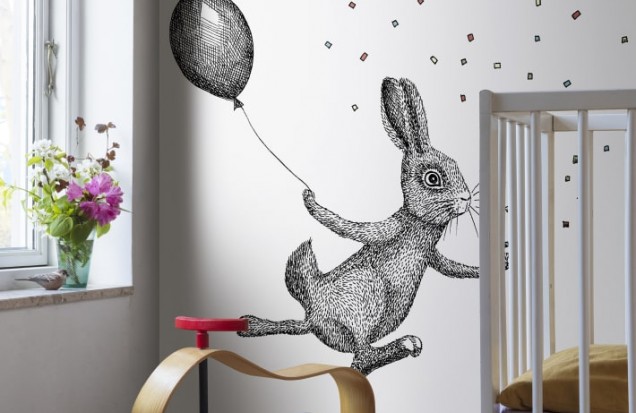 Circus Animal Wallpaper, Harriette, Rebel Walls