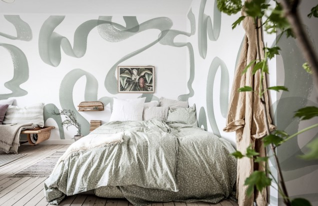 Tapet Abstract Verde - Decor Modern pentru Casa Ta
